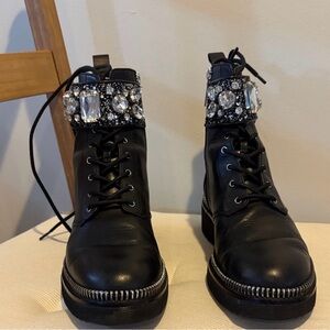 Embellished Black Ankle Boots Michael kors
